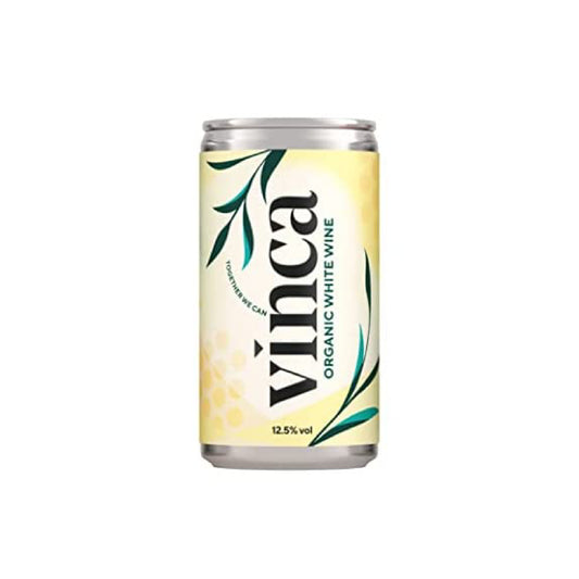 Vinca organic white wine in can 187ml, 12.5%